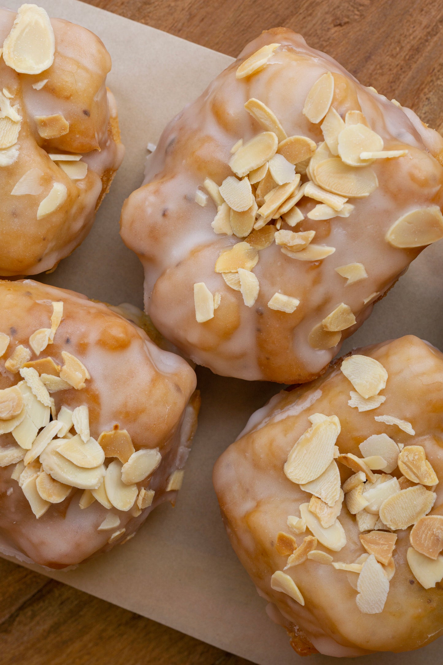 Almond Glazed Doughnut (v)